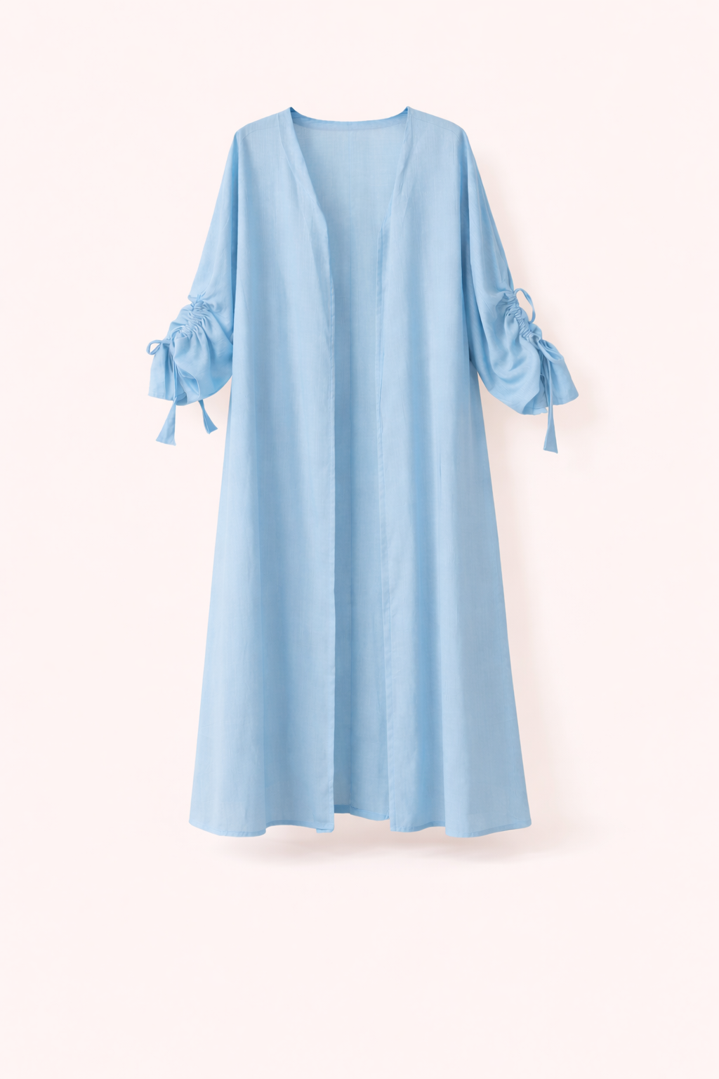 Sky Blue Open Abaya